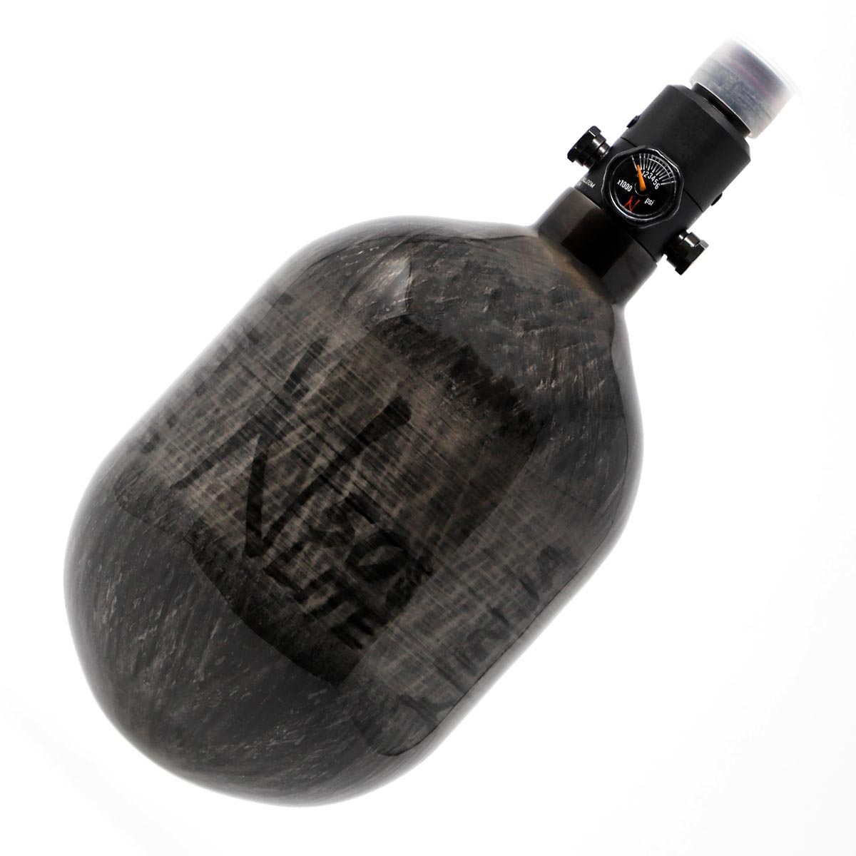 Ninja Paintball Pro 50 ci 4500 psi Carbon Fiber Compressed Air Tank Grey