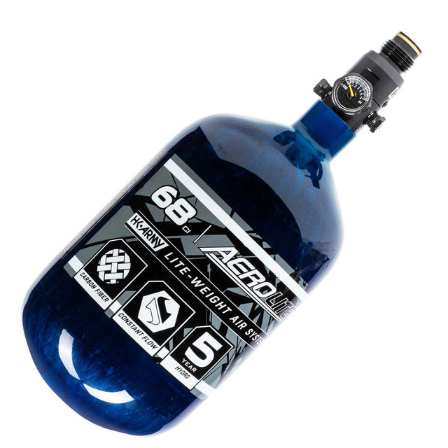 HK Army Aerolite 68ci 4500psi Carbon Fiber Air Tank Blue