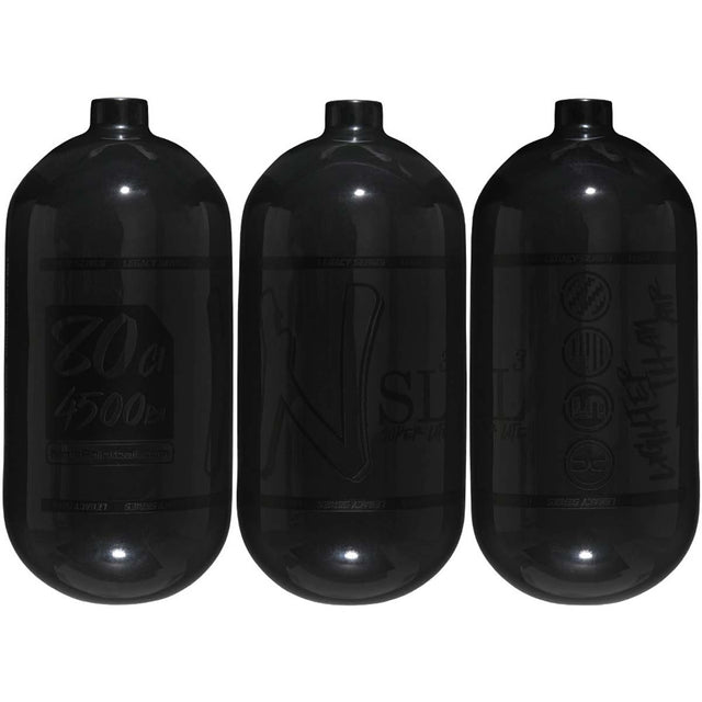 Ninja SL3 Blackout Air Tank 80ci 4500psi all sides view