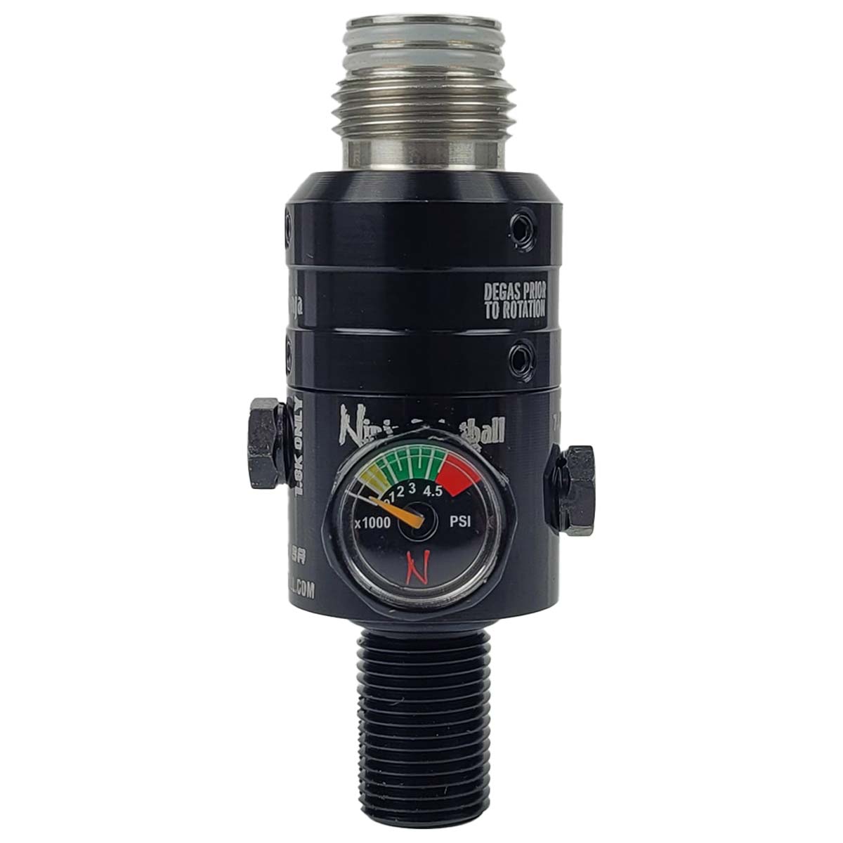 Ninja PRO V3 Air Tank Regulator 4500psi Black w Stainless Steel Bonnet
