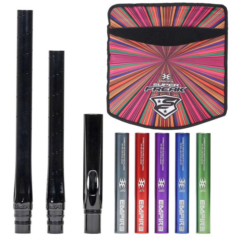 Empire Super Freak Paintball Barrel Kit Polished Black - Autococker