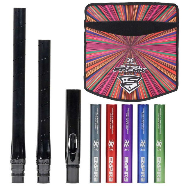 Empire Super Freak Paintball Barrel Kit Polished Black - Autococker