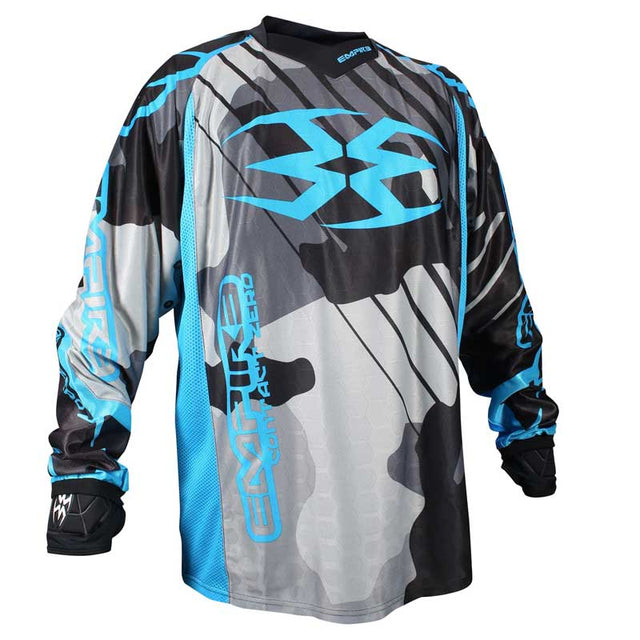 Empire 2016 Contact Zero F6 Paintball Jersey Grey/Blue