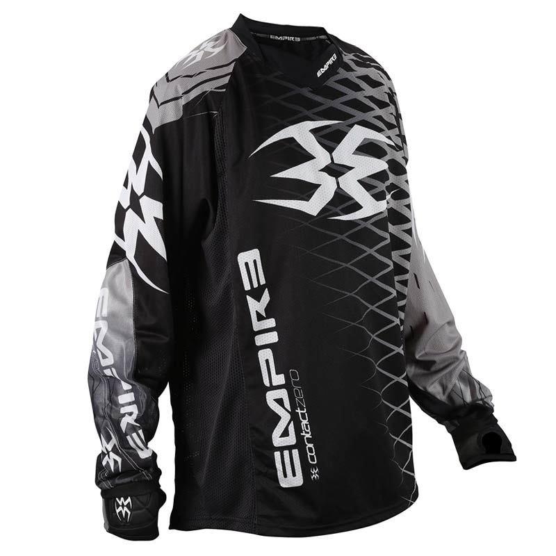 Empire 2015 Contact Zero F5 Paintball Jersey - Black Grey