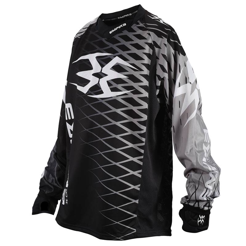 Empire 2015 Contact Zero F5 Paintball Jersey - Black Grey