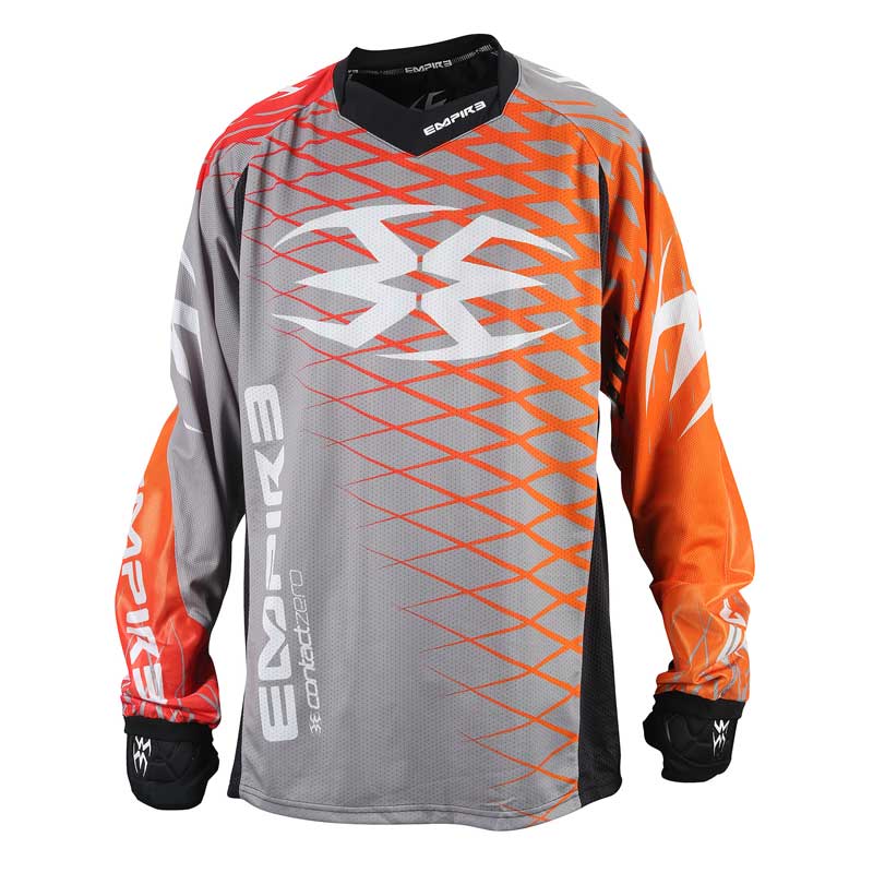 Empire 2015 Contact Zero F5 Paintball Jersey Grey/Orange