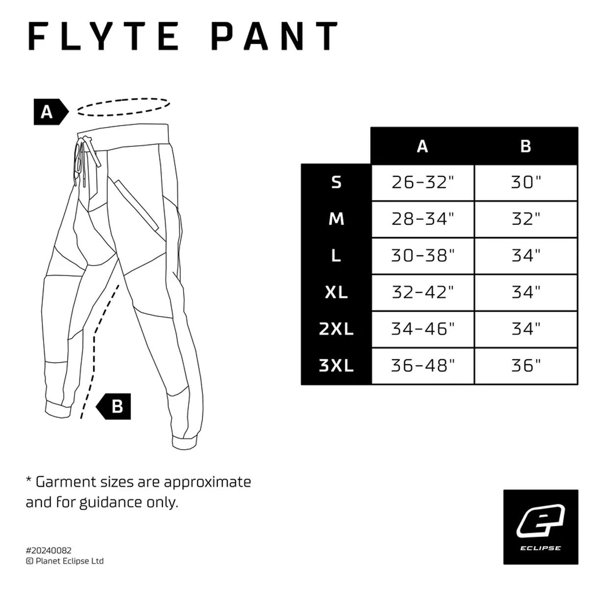 Planet Eclipse Flyte Paintball Pants Beast Black