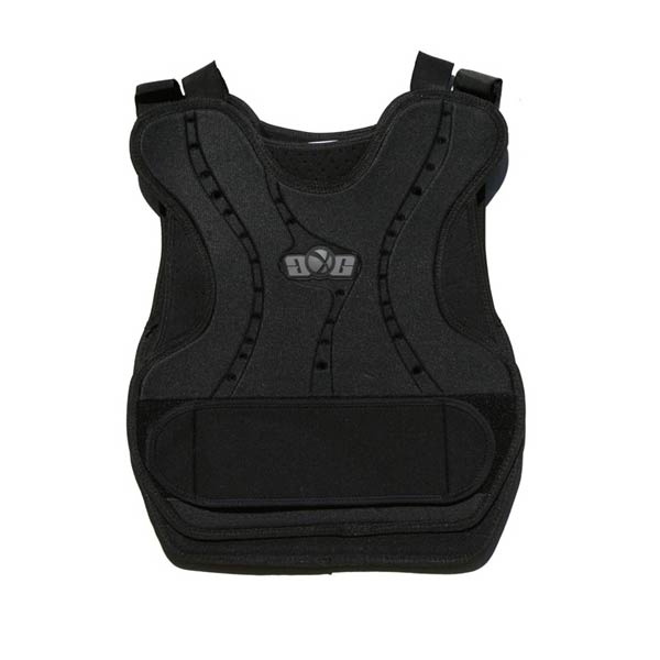 GXG Paintball Chest Protector Black front view