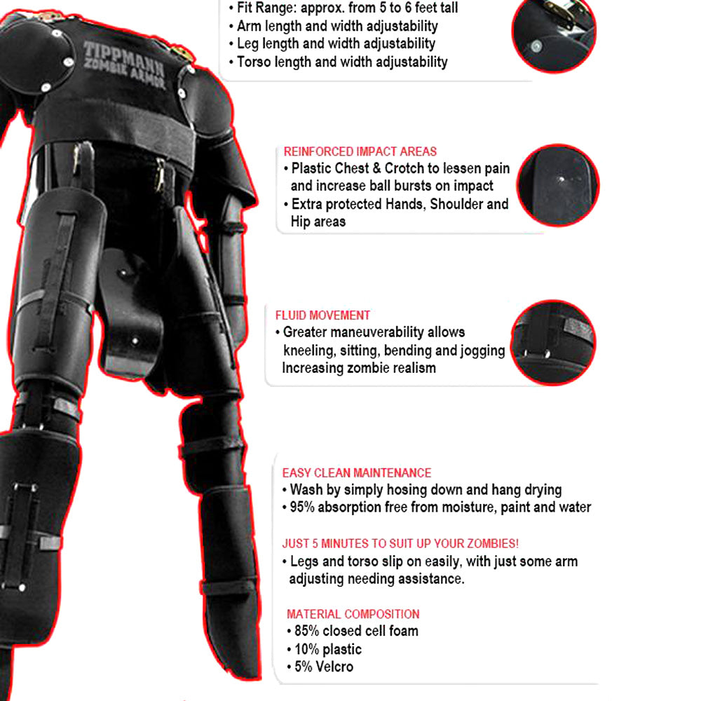 Tippmann Zombie Paintball Armor Padded Suit