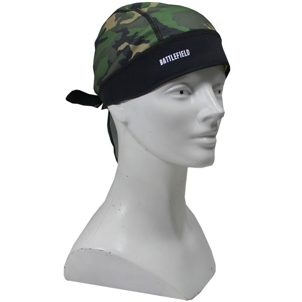 Battlefield Bandana Skullcap Woodland Camo