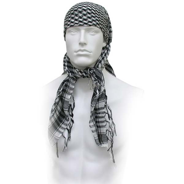 GXG Special Forces Head Wrap Checkers Black/White