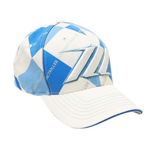 Hybrid Wigglets 08 Fitted Hat Argyle Blue Large/XLarge