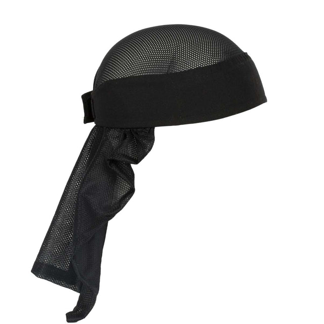 side of Black HK Army Headwrap with on a mannequin head
