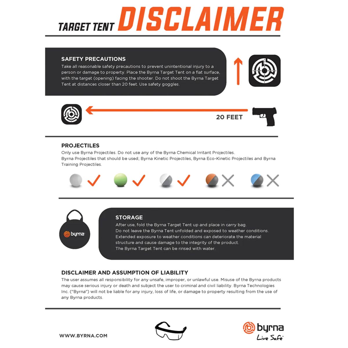 Byrna Small Target Trap Tent