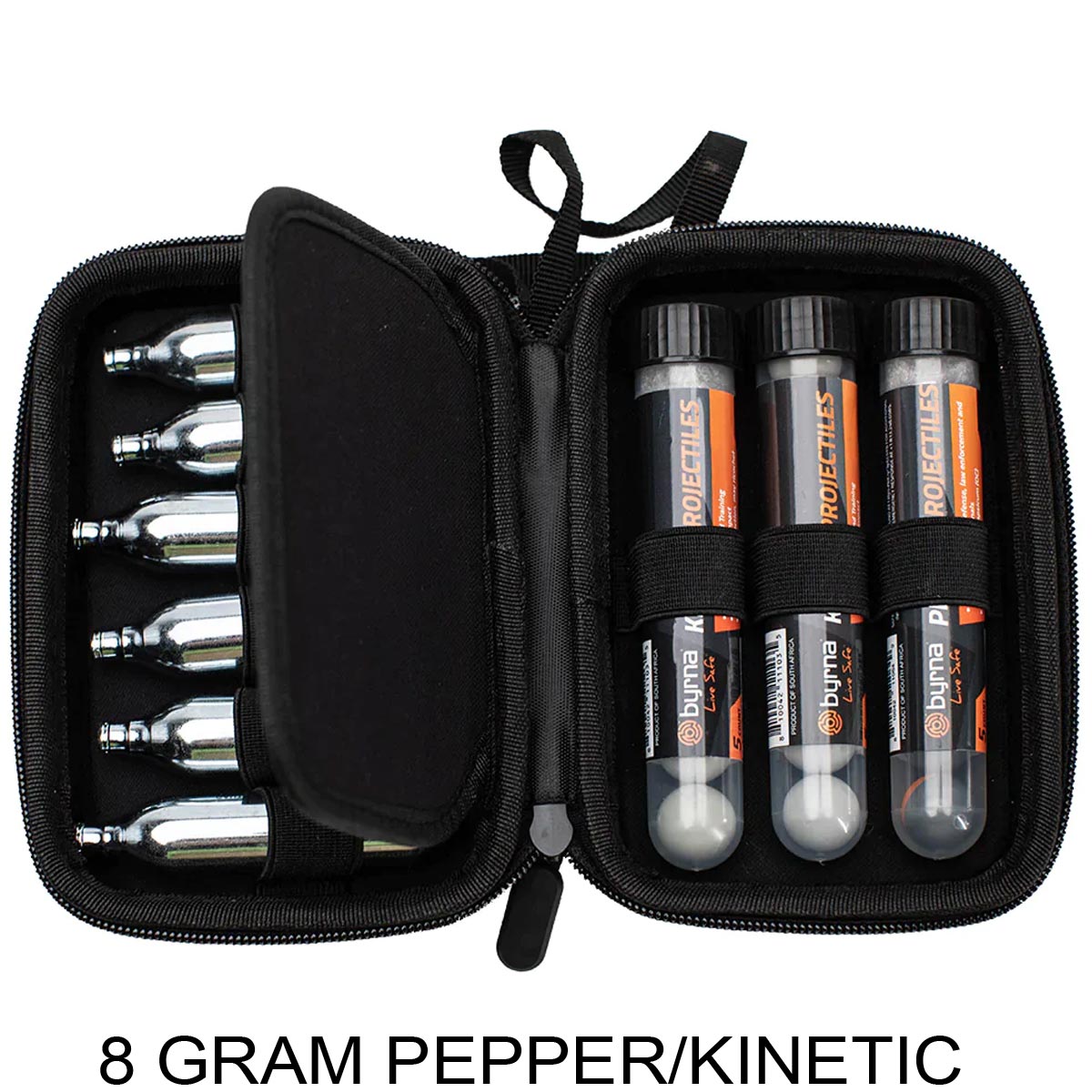 Byrna 8 Gram Carry Case With .68 Caliber Pepper Rounds