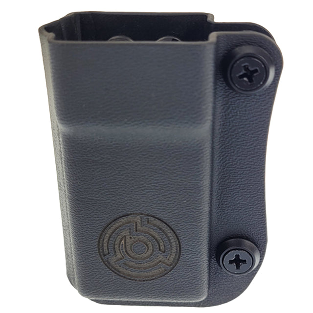 Byrna Magazine Pouch .68 caliber side view with logo on a white background