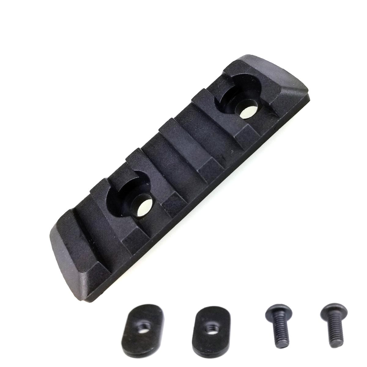 M-Lok Picatinny 20mm Rail Section Polymer Black 5 Slot
