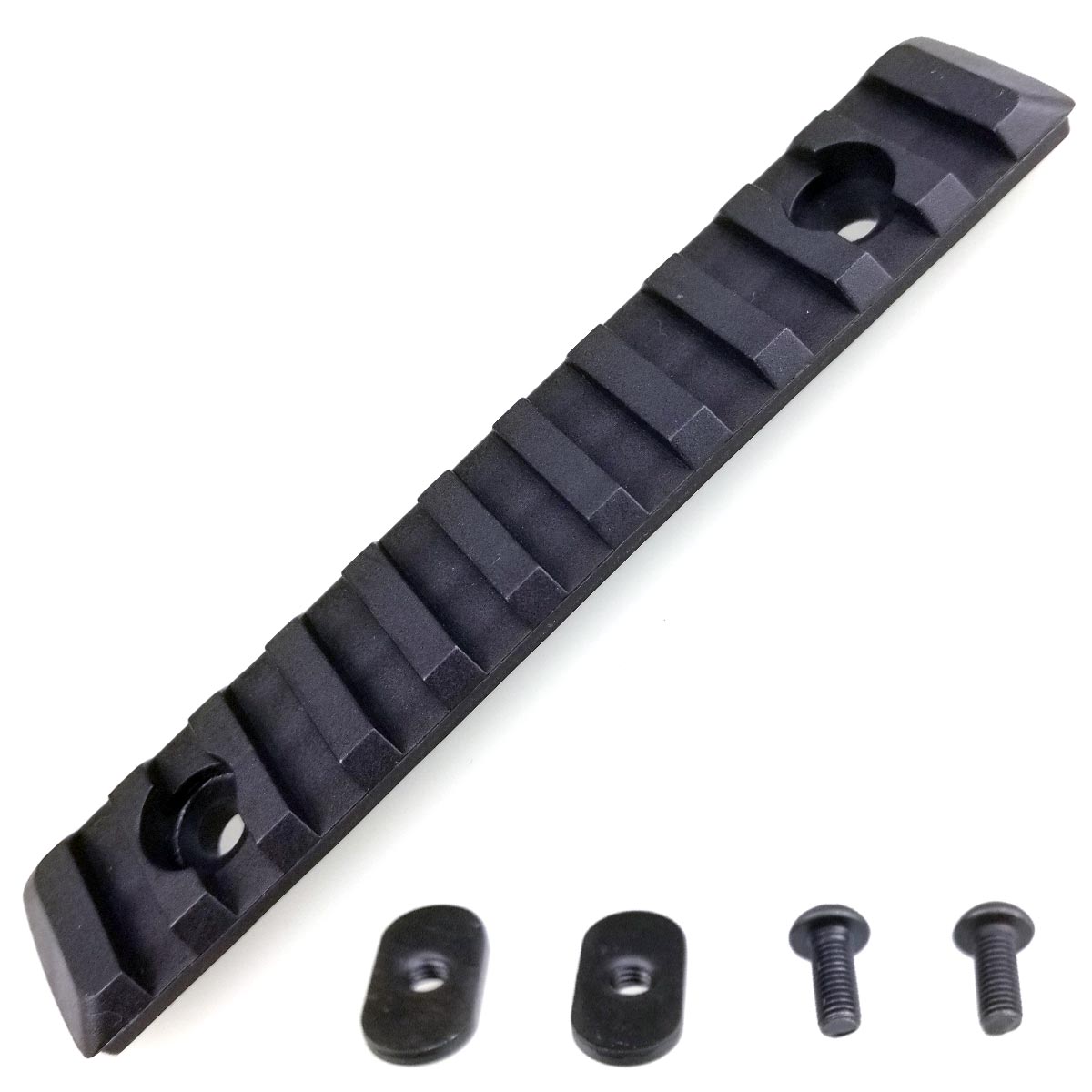 M-Lok Picatinny 20mm Rail Section Polymer Black 11 Slot