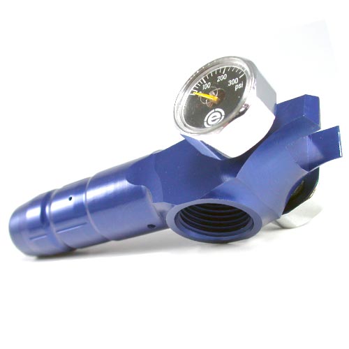 Evil Shocker LPR Low Pressure Regulator Blue Polished