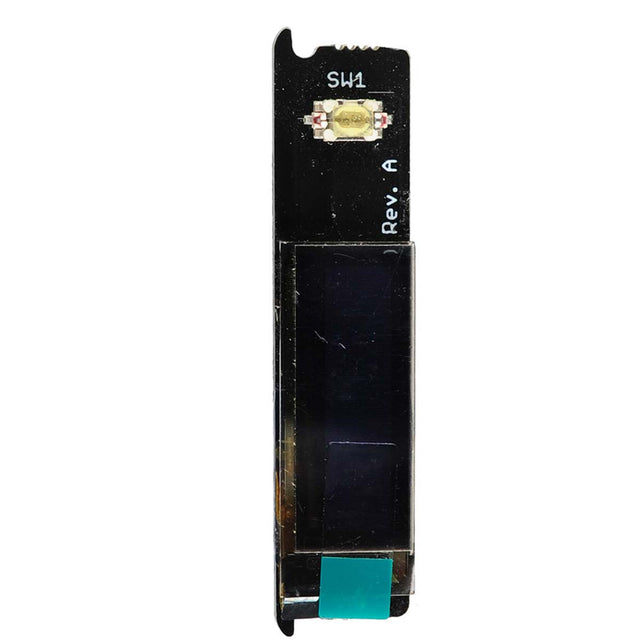 Back side of Genuine Shocker Paintball factory replacement part Shocker XLS AMP ERA OLED Board SHK118 for Shocker AMP and Shocker ERA.