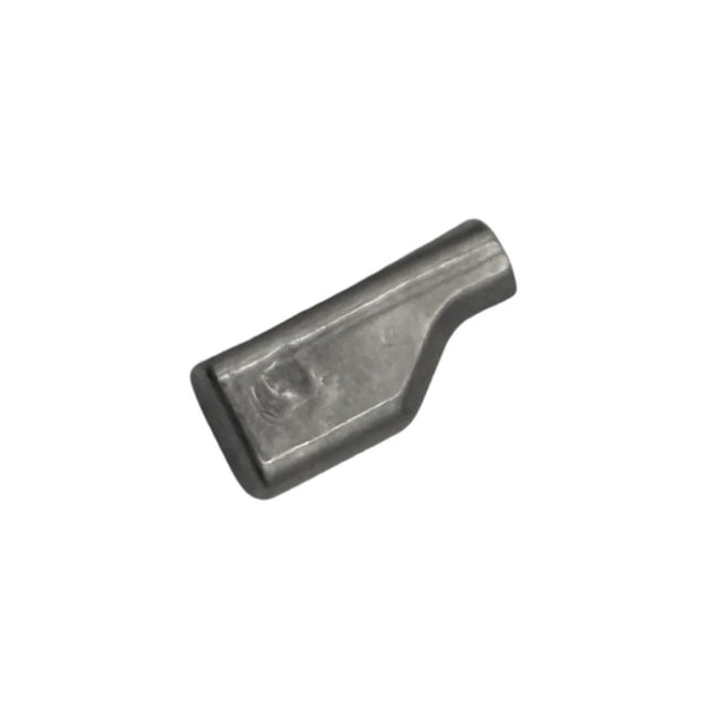 Metal tool bit on a white background