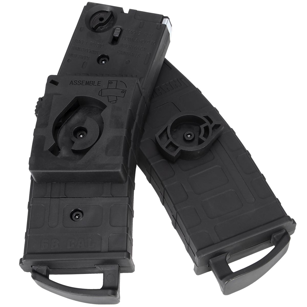 Tippmann TMC .68 Caliber Magazine 20 Round w/ Coupler 2 Pack Black