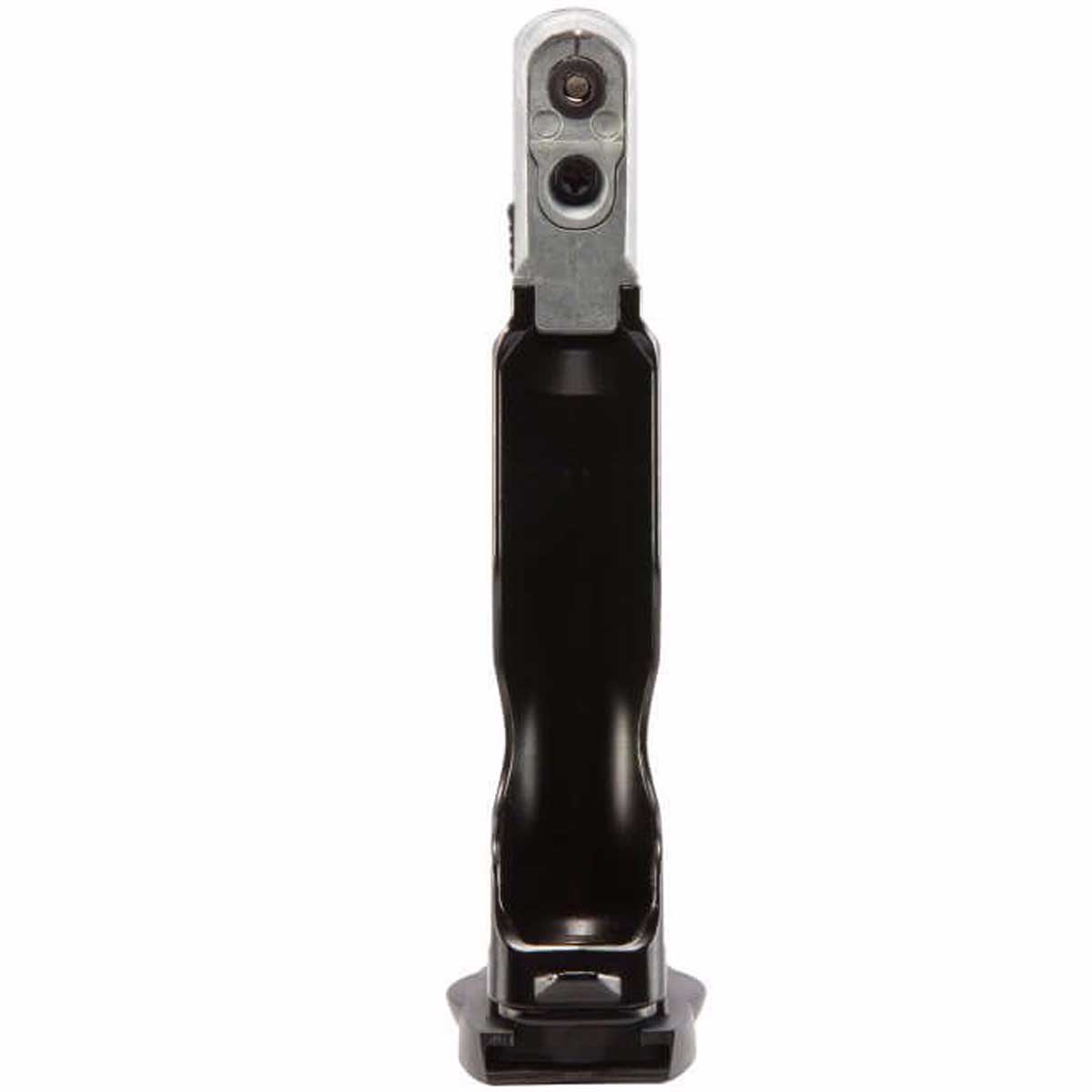 CO2 insertion side of black and silver T4E S&W M&P9 .43 Cal 8rd CO2 Paintball Magazine on a white background
