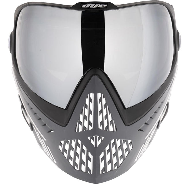 front view Dye I5 Paintball Mask Shades with silver mirror lens