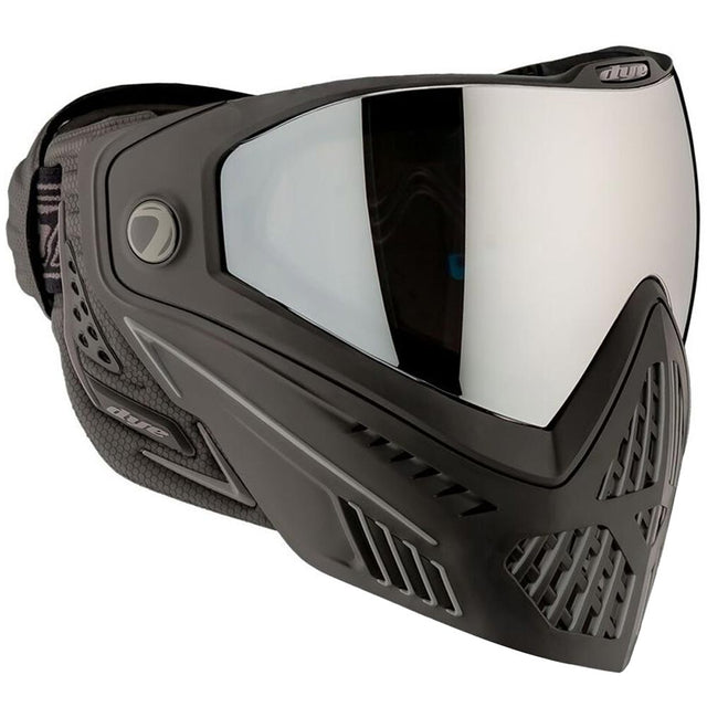 Black with silver mirror lens Dye I5 Paintball Mask Onyx Black 2.0