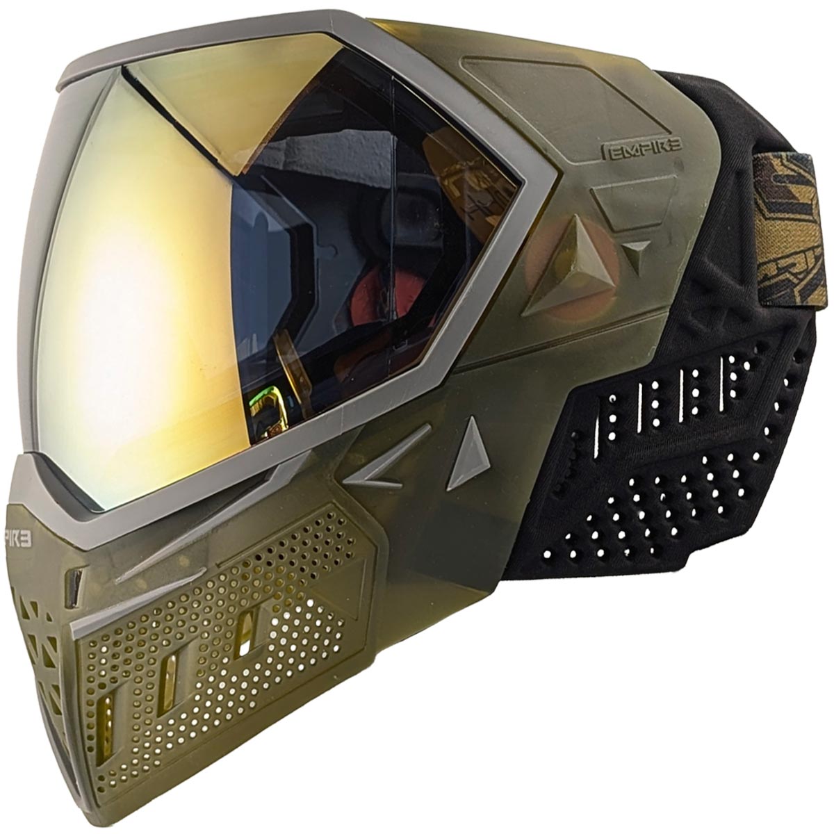 Empire EVS Goggle Translucent Olive Gold Mirror Lens