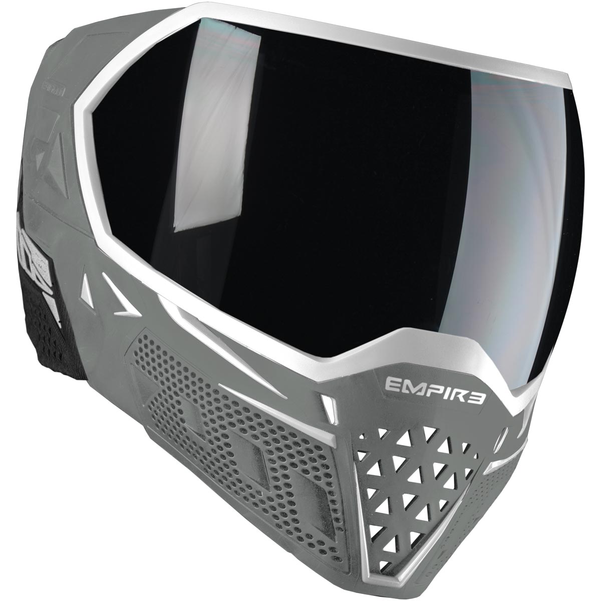 Empire EVS Paintball Mask White Grey with Extra Lens