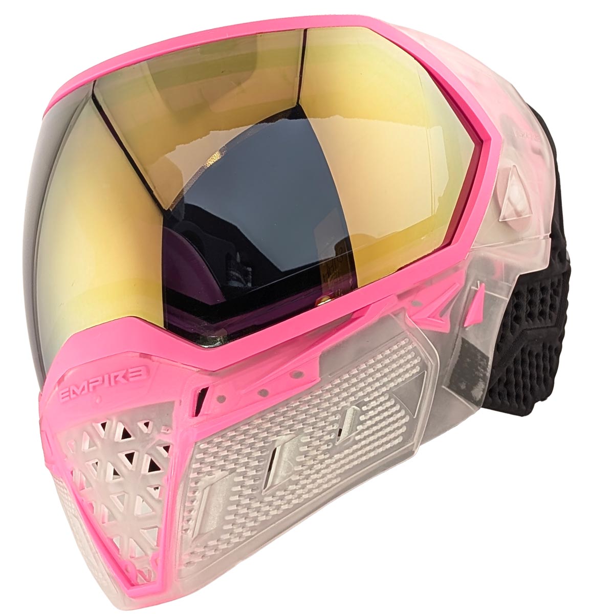 Empire EVS Goggle Clear Pink Gold Mirror Lens for paintball