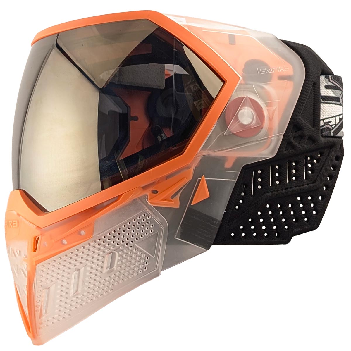 Empire EVS Goggle Clear Orange Black Chrome Lens for paintball
