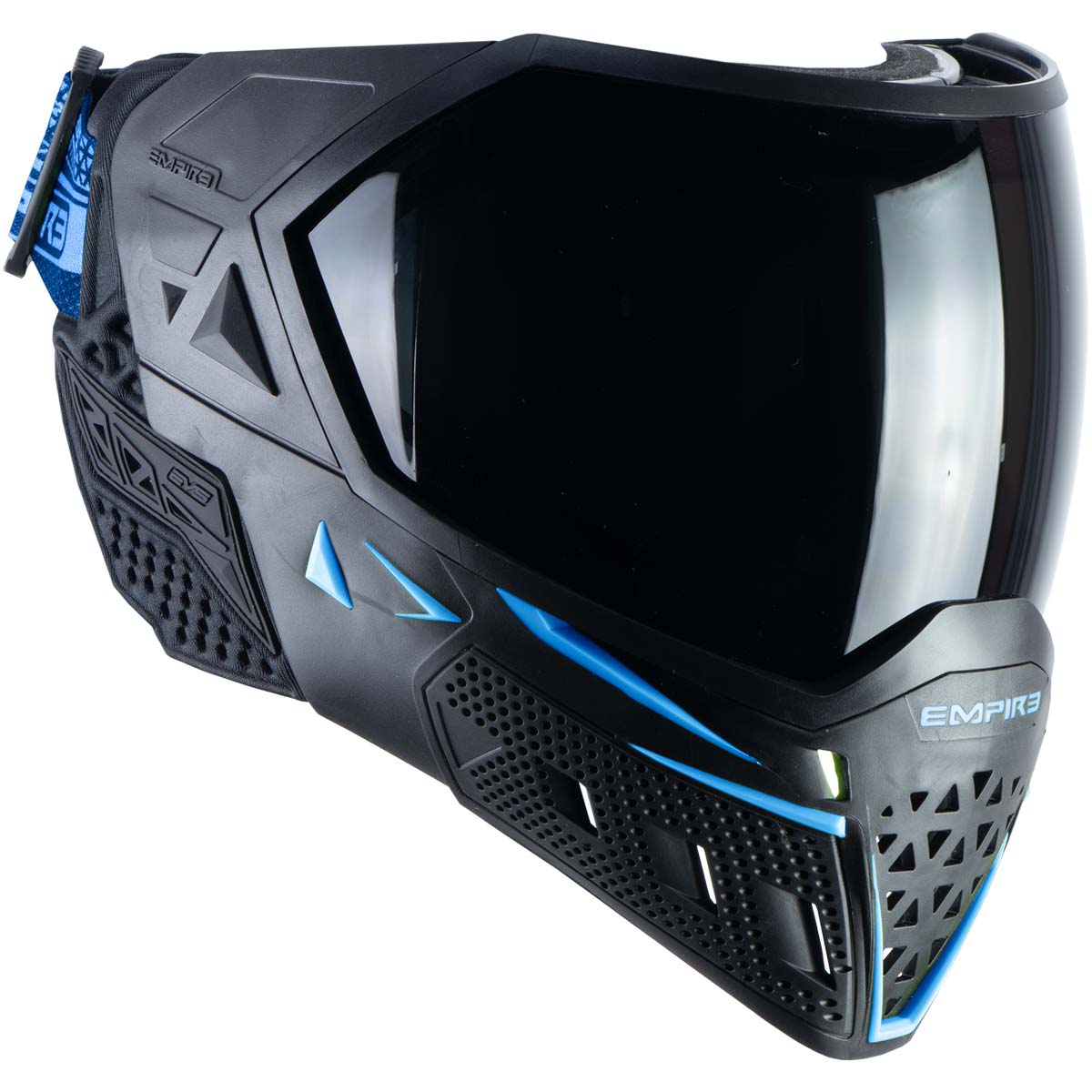 Empire EVS Paintball Mask Black Navy Blue with Extra Lens