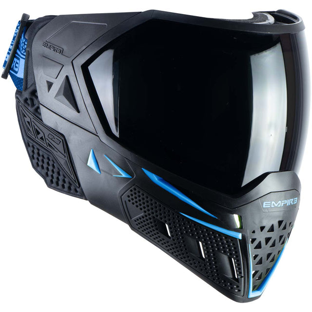 Empire EVS Paintball Mask Black Navy Blue with Extra Lens