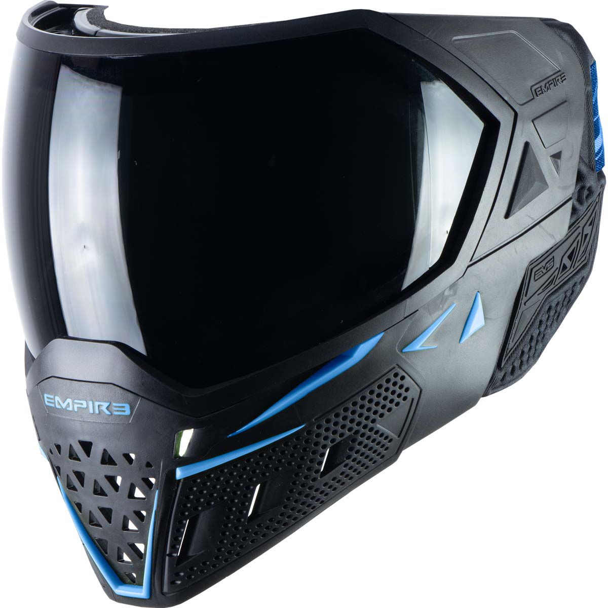 Empire EVS Paintball Mask Black Navy Blue with Extra Lens