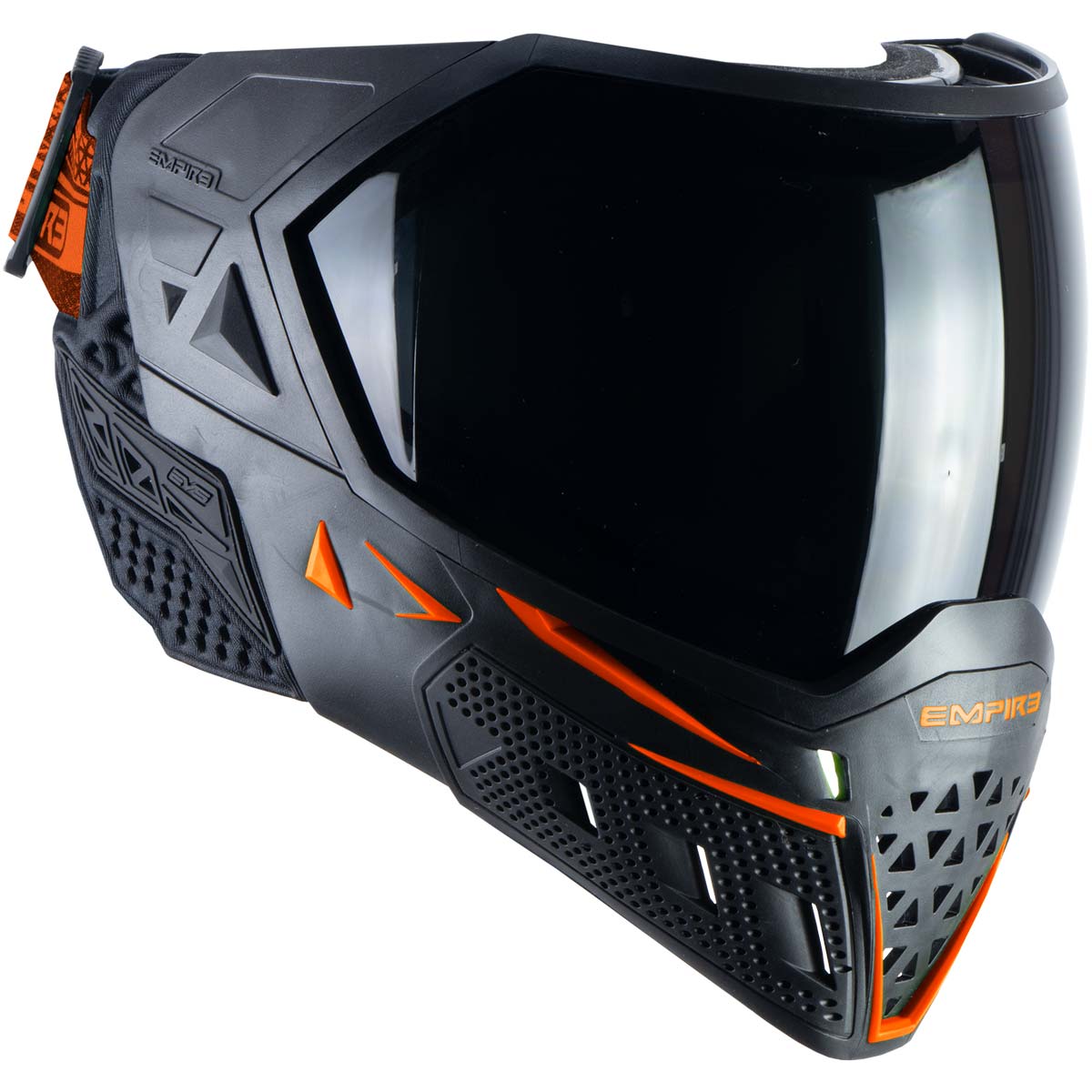 Empire EVS Paintball Mask Black Orange with Extra Lens