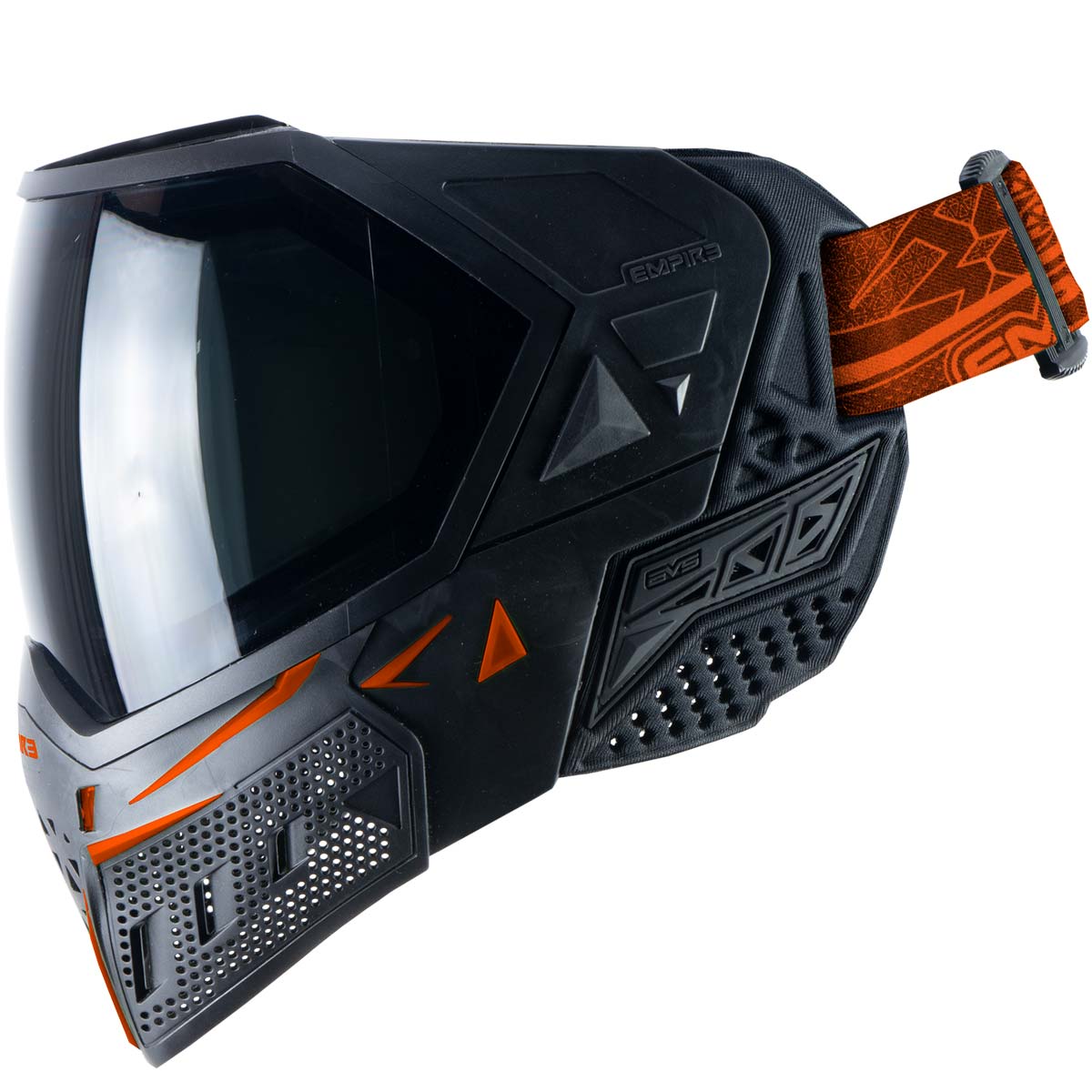 Empire EVS Paintball Mask Black Orange with Extra Lens
