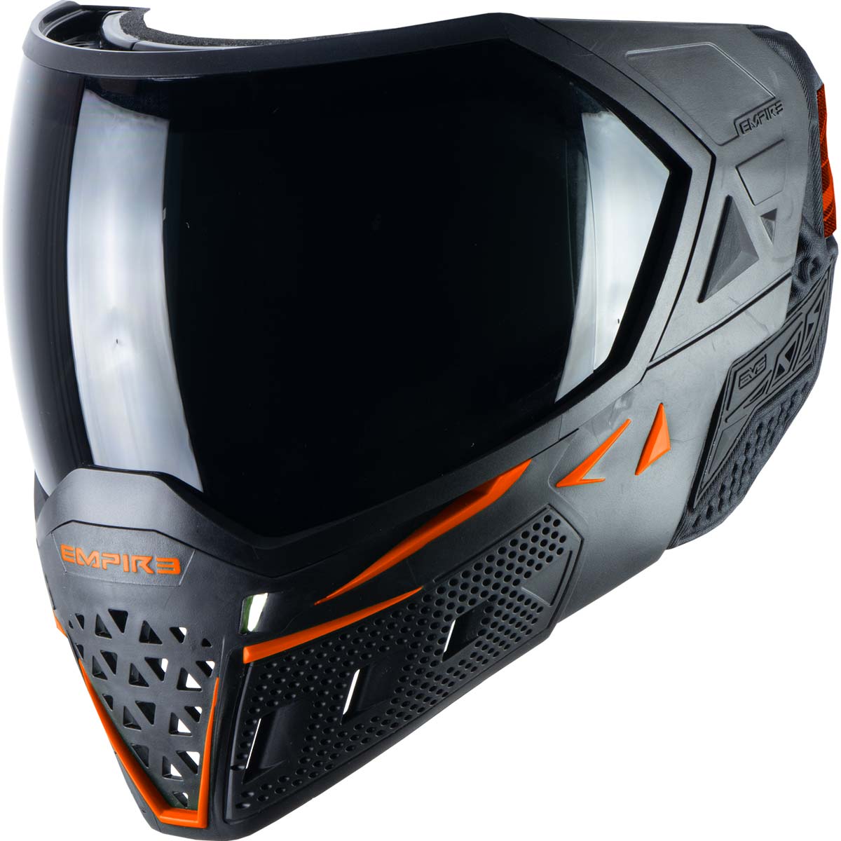 Empire EVS Paintball Mask Black Orange with Extra Lens