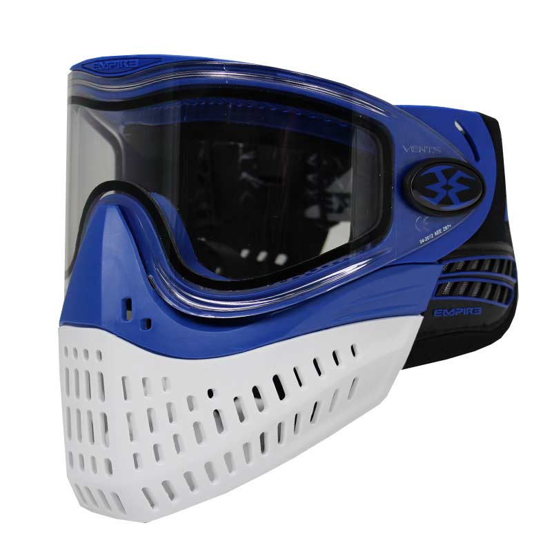 Empire E-Flex Thermal Paintball Mask Blue with Blue / White Bottom