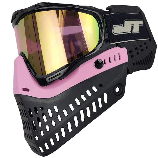 JT Proflex Throwback Custom Goggle Build Opal Black pink lens