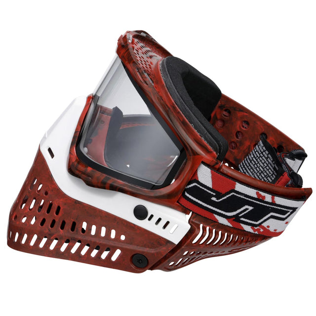JT ProFlex Goggle LE Marble Red White Away highlighting the marble swirl