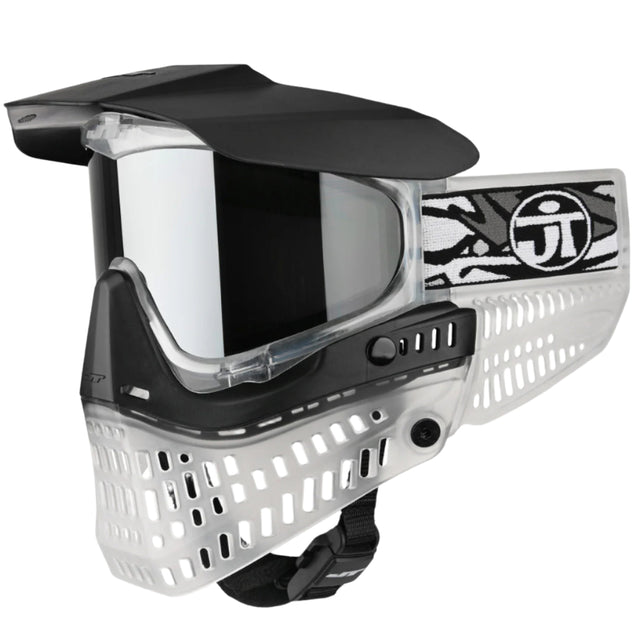 JT ProFlex SE Goggle Clear Ice w Chrome Lens side