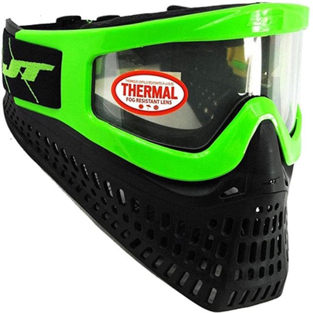 Green and black JT Proflex X Thermal Paintball Goggles Lime
