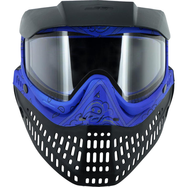 JT ProFlex Bandana Goggle LE Blue with clear lens front view