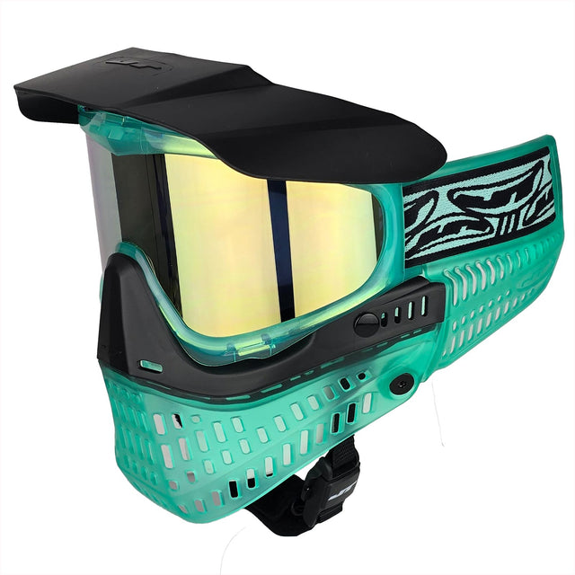 JT ProFlex Goggle Teal Ice w Gold Lens for paintball