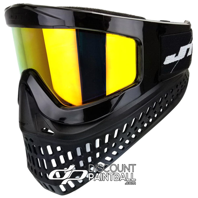 JT Proflex X Thermal Paintball Goggles Black w Yellow Retro Prizm Lens