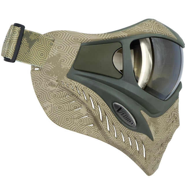 VForce Grill SE Hextreme Sand Paintball Mask w HDR and Clear Lens
