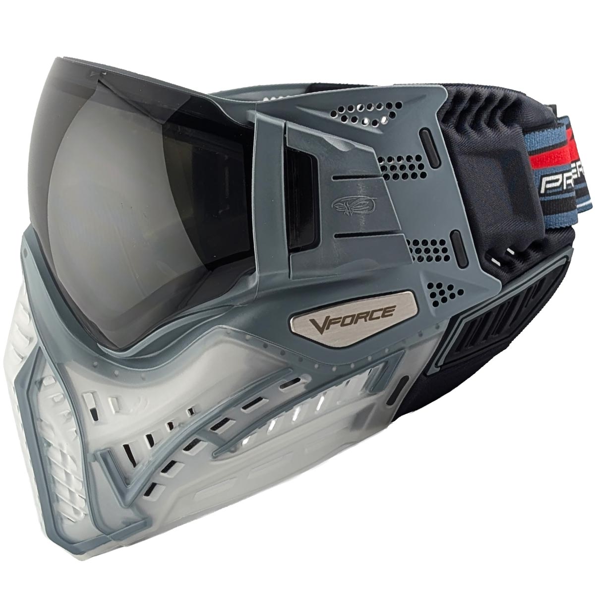 VForce Profiler 2.0Slider Gray Goggle left side view with strap