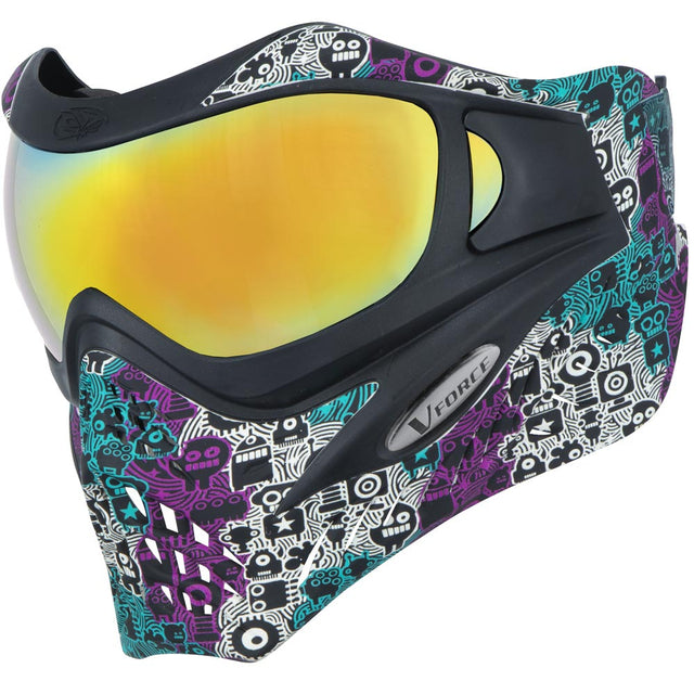 VForce Grill SE Robowave Paintball Mask w HDR and Clear Lens